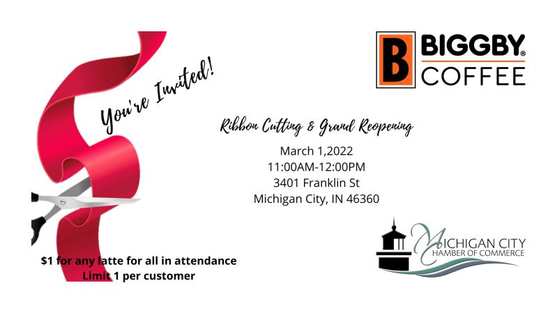 Biggby Coffee Ribbon Cutting & Grand Reopening