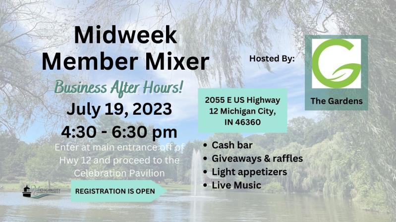 Midweek Member Mixer: The Gardens