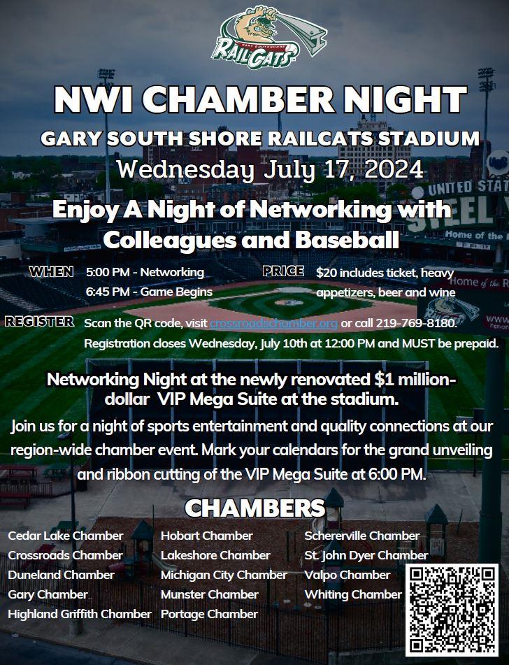 NWI Chamber Night at the RailCats Stadium